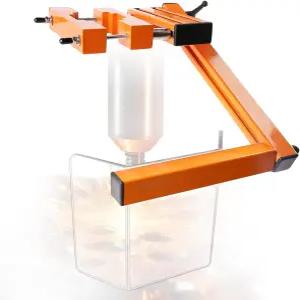 컬럼 직경 2.0-4.0인치의 드릴 프레스 가드 장착 기계 벤치탑 바닥 모델용 실드 플립 안전 펜스 액세서리