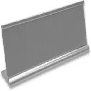 고품질 새틴 알루미늄 데스크톱 오피스 네임 플레이트 홀더 10인치 x 2인치 책상 책상용 내구성이 뛰어난