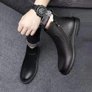 [라일리] Rly 블랙 남성 데일리 봄가을 첼시부츠 슈즈 Z 6