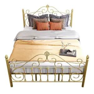 부부침대 싱글 2인용 1인용 공주 집순이 더블 철제침대프레임 호텔 수입 깔판 북유럽 엔틱