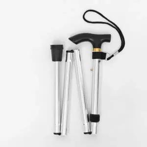 길이조절 접이식 지팡이 실버 용 지지 자 핸드 노인 일반 보행 손목 미끄럼 방지 산책 효도 고무 패킹