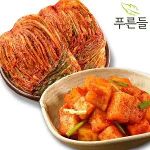 [푸른들] 양념한가득 남도식 포기김치 3kg + 깍두기 3kg[35711398]
