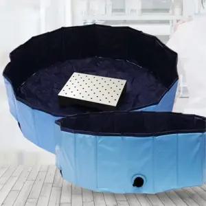 외부 간이 비상샤워용 세척수 오염물 유출방지 간편 접이식 샤워풀 빠른제거 학생 녹