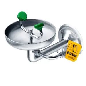 학교 과학실 안전장비 사고대비 안구세척 벽고정 설치형 비상 눈세척기 응급 초기대응