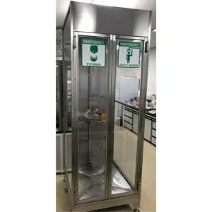 현장 외부설치용 오염 유해물질제거 국산 양문 비상용 눈세안 샤워부스 렌즈교체