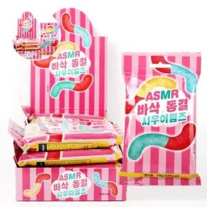 사우어웜즈 지렁이젤리 동결건조 1박스 asmr 12개입