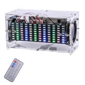 MiOYOOW 스펙트럼 DIY 블루투스 호환 스피커 키트, SMD 납땜 연습 키트 미니 USB 홈 사운드 스테레오 앰프 가정용 및 학교 교육용 전자 프로젝트