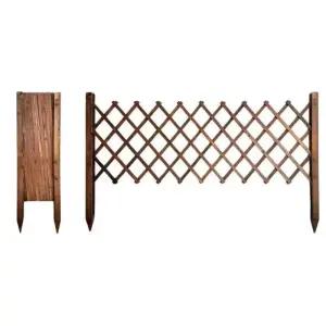 목재 담장 지면 삽입 탄화 가림막 펜스 휀스 나무 전원주택 펜션 정원 난간 출입문