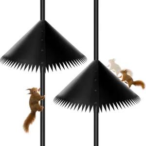 새 모이통 폴을 위한 19인치 다람쥐 배플 2팩 셰퍼드 후크를 2025년 새로운 야외 랩 어라운드 외부 폴과