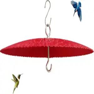 13인치 새 모이통 배플 금속 벌새 레인 가드 걸이 날씨 커버 외부용