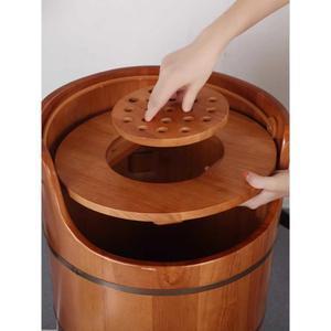 오크 발 담그는 통 항온 가열 훈증기 가정용 스팀 보온 나무 세척통