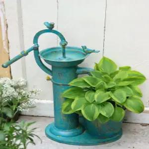 수도꼭지 펌프 마당 발코니 인공 폭포 장식 야외 꾸미기