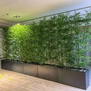 대나무 파티션 스타일 사무실 인조 원목 가림막 생화같은