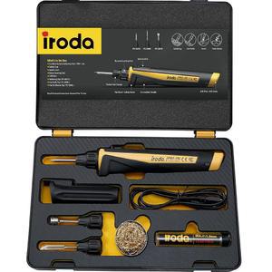 이로다 솔더프로 25LK 배터리 납땜 언 키트, 프로 등급 30W 타입 C USB 충전식 | 3200mAh 일본 LED 스포트라이트, 3가지 팁 및 케이스 포함