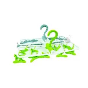 튼튼한 빨래집게형 건조대 12P 이동접이식건조대