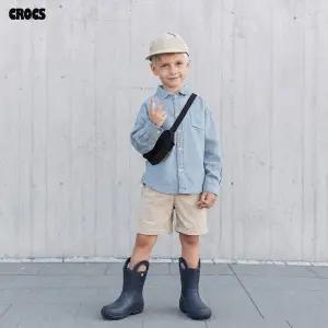 [크록스] 키즈 핸들잇 아동 주니어 레인부츠 장화 네이비 12803-410