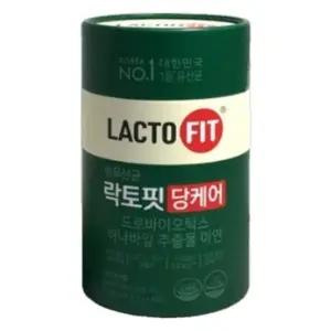 종근당건강 락토핏 당케어 유산균 혈당 장 건강 60포 1개