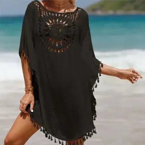 블랙 여름원피스 비치원피스 비치웨어 수영복커버업 휴양지룩