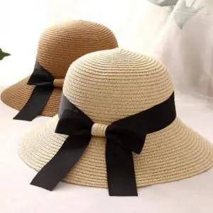 자외선차단 여름 귀여운모자 준캡 아동 유아 봄 밀짚모자 어린이 밀짚블랙리본 가을