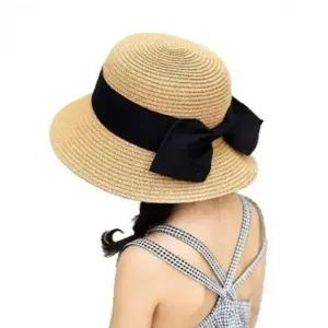 어린이 아동 유아 준캡 봄 여름 자외선차단 꽃잎리본밀짚 귀여운모자 가을 밀짚모자