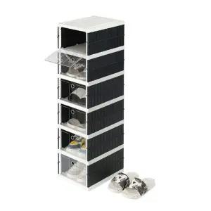 ( )굿라이프 접이식 6단 신발정리함(블랙)