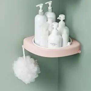 모던 심플 회전 욕실 코너 선반 1+1