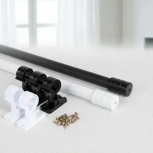 25mm 알루미늄 커튼레일 3단 거실 안방 창문 커텐봉 세트