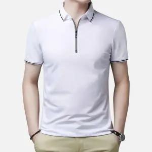 남자 반팔 카라티 여름 시보리 쿨링 PK 카라넥 티셔츠 반팔티 출근룩 남성 반집업 골프