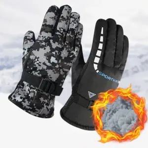 남성 방한 장갑 겨울 오토바이 등산 자전거 글러브 바이크 캠핑 발열 스키 털장갑 라이딩