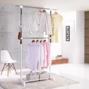 옷가게 의류매장 옷걸이옷장 이동식2단행거800호 옷방 이동