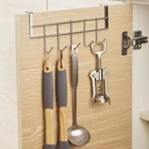 싱크대 하부장 5구 문걸이 수납 수건 다용도 후크 스 주방수납용품