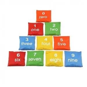 ( )키더스 숫자 콩주머니 학교 운동회 숫자놀이 빈백 10p