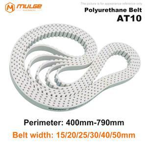 AT10 PU 타이밍 벨트 둘레: 400mm-795mm 폭: 10/15/20/25/30/40mm 흰색 폴리우레탄 폐쇄 루프