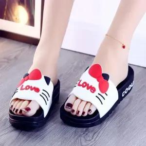 [라일리] Rly 여성 .5cm 발편한 쿠션 통굽슬리퍼 회사 사무