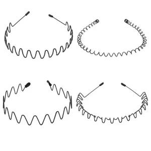 남녀공용 남자 헤어 머리띠 철사머리띠 4가지디자인 RAp6+4QSX