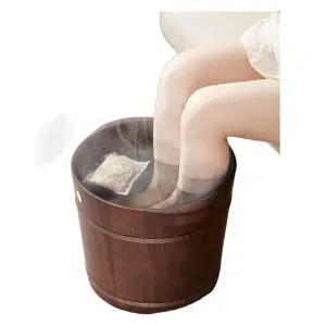 나무 족욕통 물통 마사지 발 건강 보온 홈 종아리