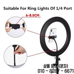 전화 홀더 유연한 호스 링 라이트 교체 부품 용 긴 팔 클립 360 마운트 브래킷 클램프 스탠드 삼각대 모노