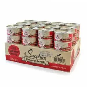 고양이 기호성 캔간식 참치 치킨 80g 24P 영양 습식