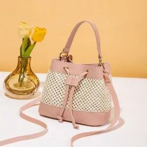 미니 복조리 왕골가방 4컬러 여름가방 버킷백 라탄백