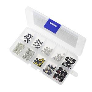 250개 10종 촉각 푸시 버튼 스위치 자동차 리모컨 키 터치 마이크로스위치