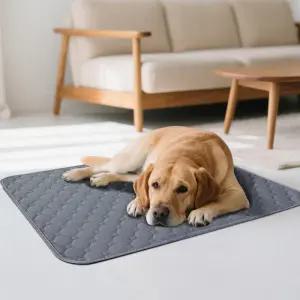 1개 메쉬 원단 흡수성 면 애완동물 배변 패드 스크래치 방지 내마모성 훈련 매트 재사용 가능 미끄럼