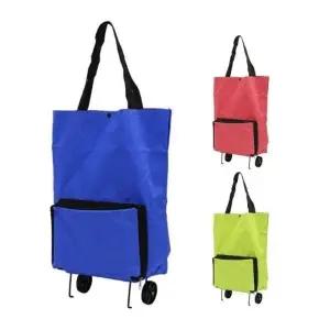 대용량 접이식 휴대 쇼핑 바구니 캐리어 시장바구니 카트 손수레 마트 가방 이동식 휴대용