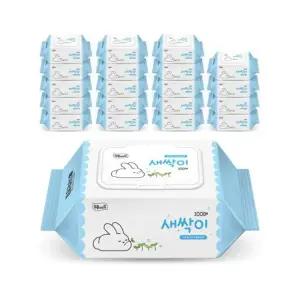 미래생활 잘풀리는집 새싹이 물티슈 캡형 100매 20팩