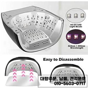 아크릴 손톱 매니큐어 기계에 대 한 거울 바닥 무선 LED 빛을 가진 90W 충전식 네일 램프 UV