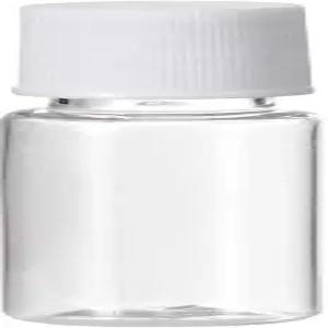 uxcell 플라스틱 랩 화학 시약 병 10ml/0.34온스 와이드 마우스 밀봉 액체 저장 용기 투명 50개