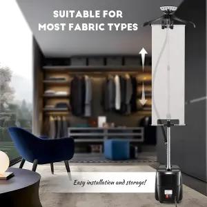 CGOLDENWALL 전문 스탠딩 의류용 스티머 1500w 연속 70분 강력한 스팀 30초 빠른 가열 패브릭 브러시