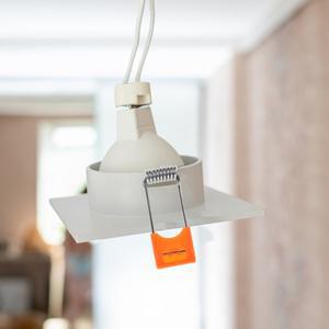 100개 패널 라이트 스프링 클립 견고한 고정 클램프 매립형 천장 조명 도구 부품