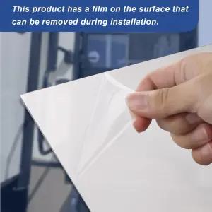 RV 스크린 도어 슬라이더 패널 239061 조립 없음 푸시다운 노브 오프너 포함 - 흰색