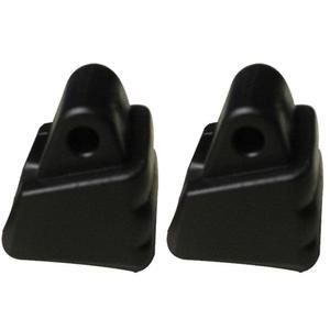 Juroicessry 2개 블랙 롤러 스케이트 브레이크 스토퍼 교체 액세서리 토 스톱 및 플러그가 범용 논슬립 인라인 안전 브레이크를 차단합니다