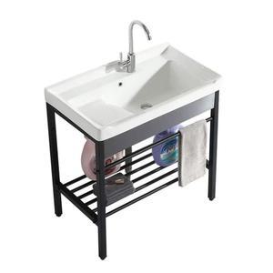 도자기 빨래대야 빨래판 일체형 세면대 발코니 전용 깊은 세숫대야 다용도 세탁 시설